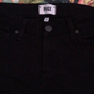 Paige black skinny jeans